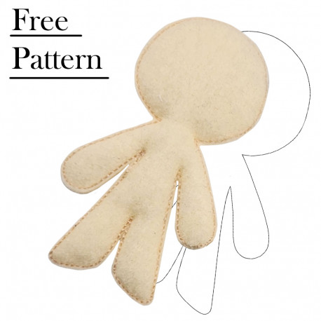 Felt Pancake Blank Pattern