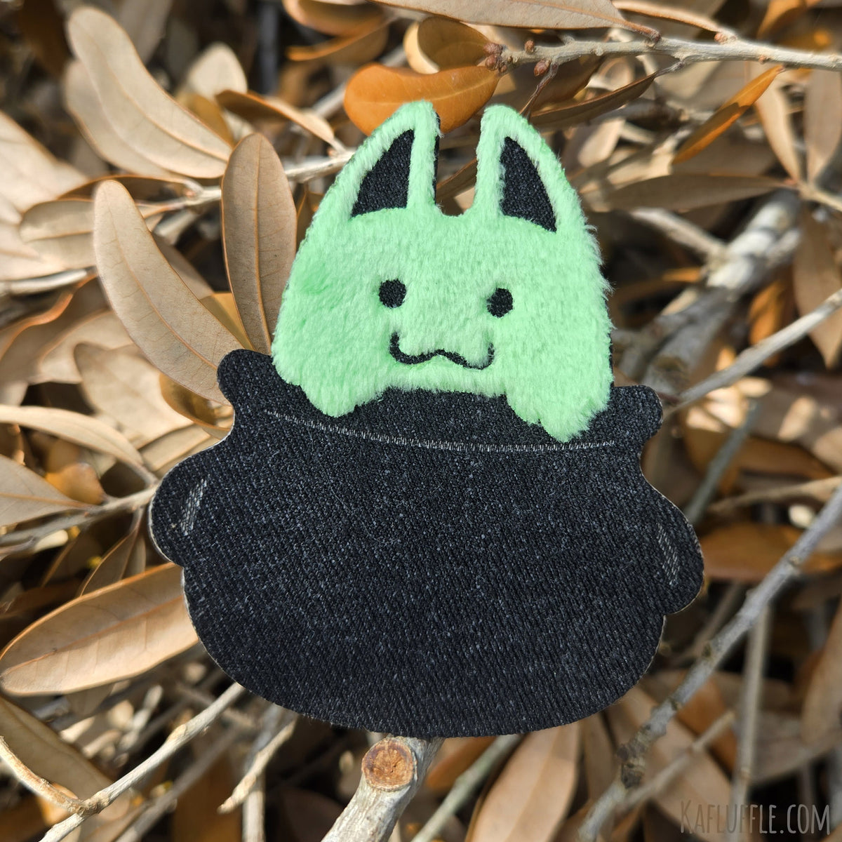 Cauldron Cat Iron-On Patch