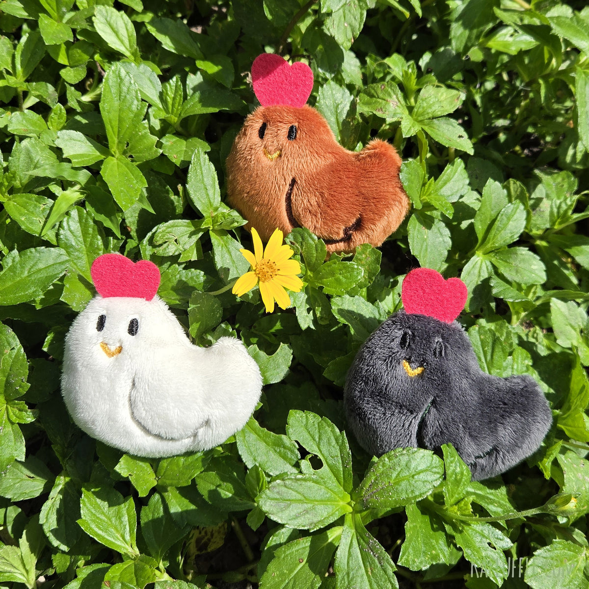 Chicken Plush Keychain