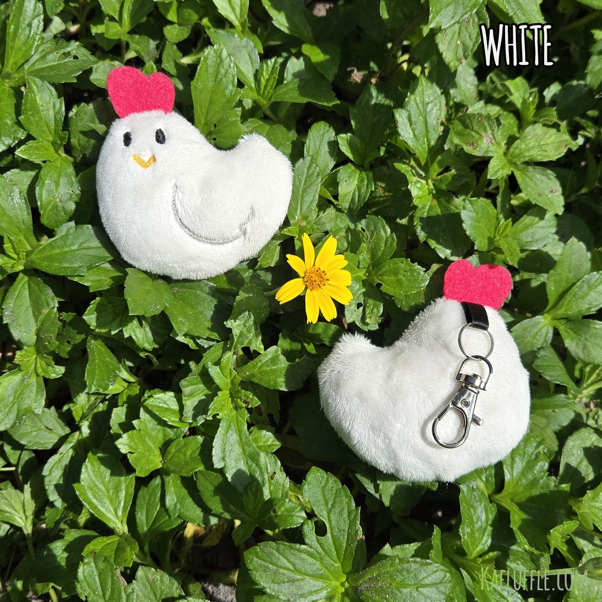Chicken Plush Keychain
