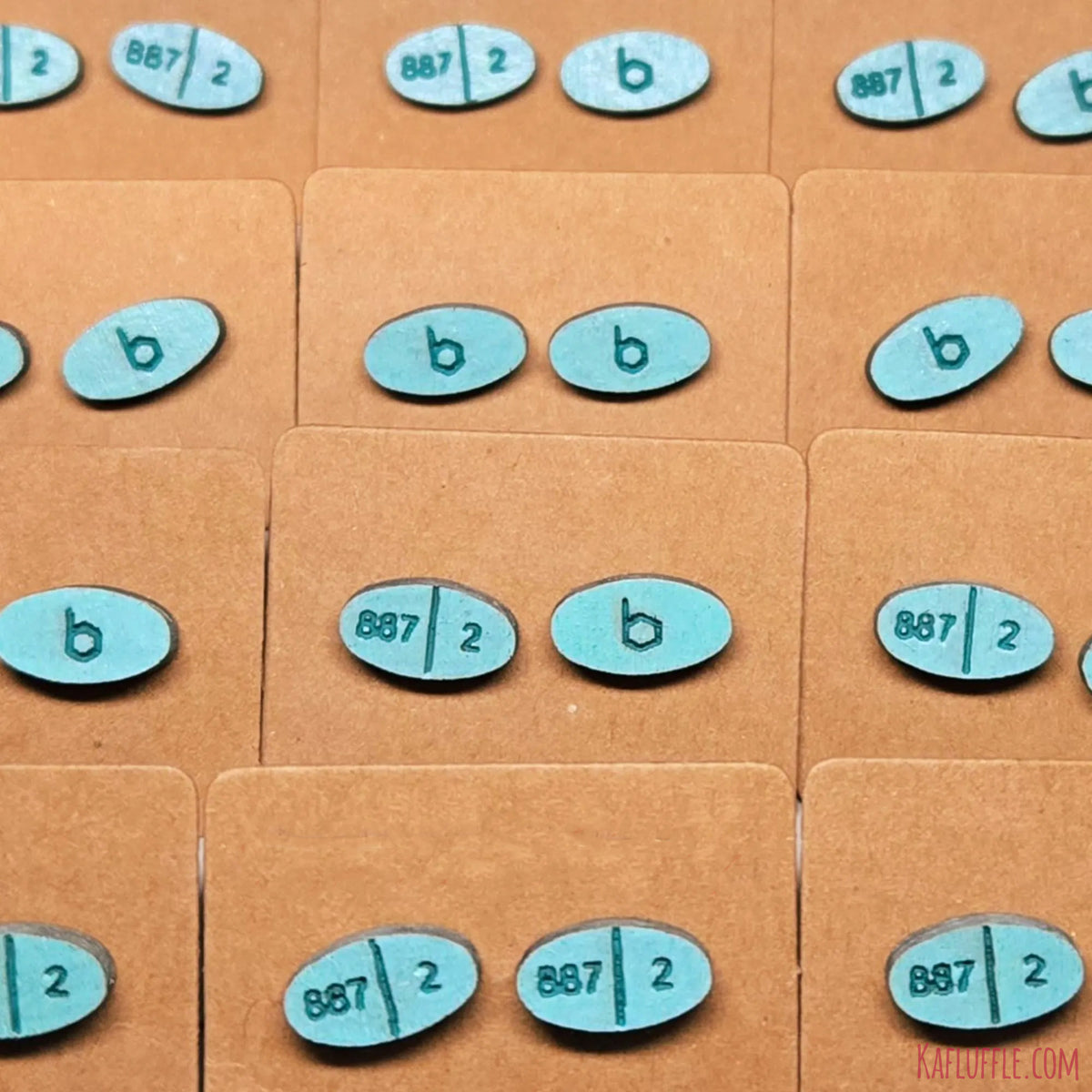 Estradiol Estrogen Pill Stud Earring Pair