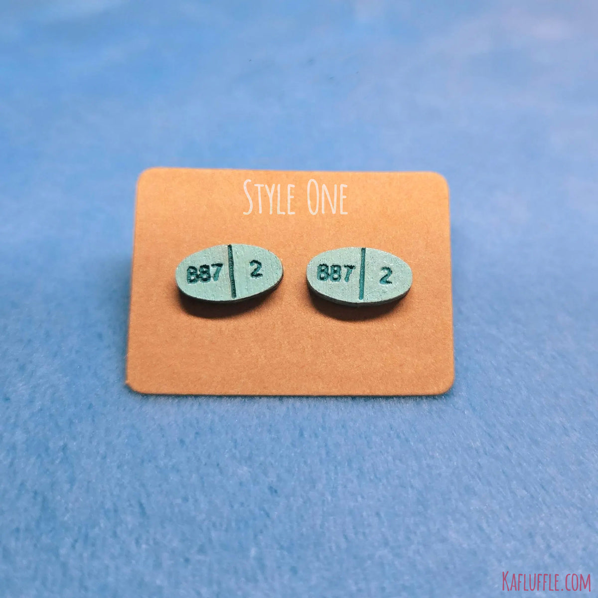 Estradiol Estrogen Pill Stud Earring Pair