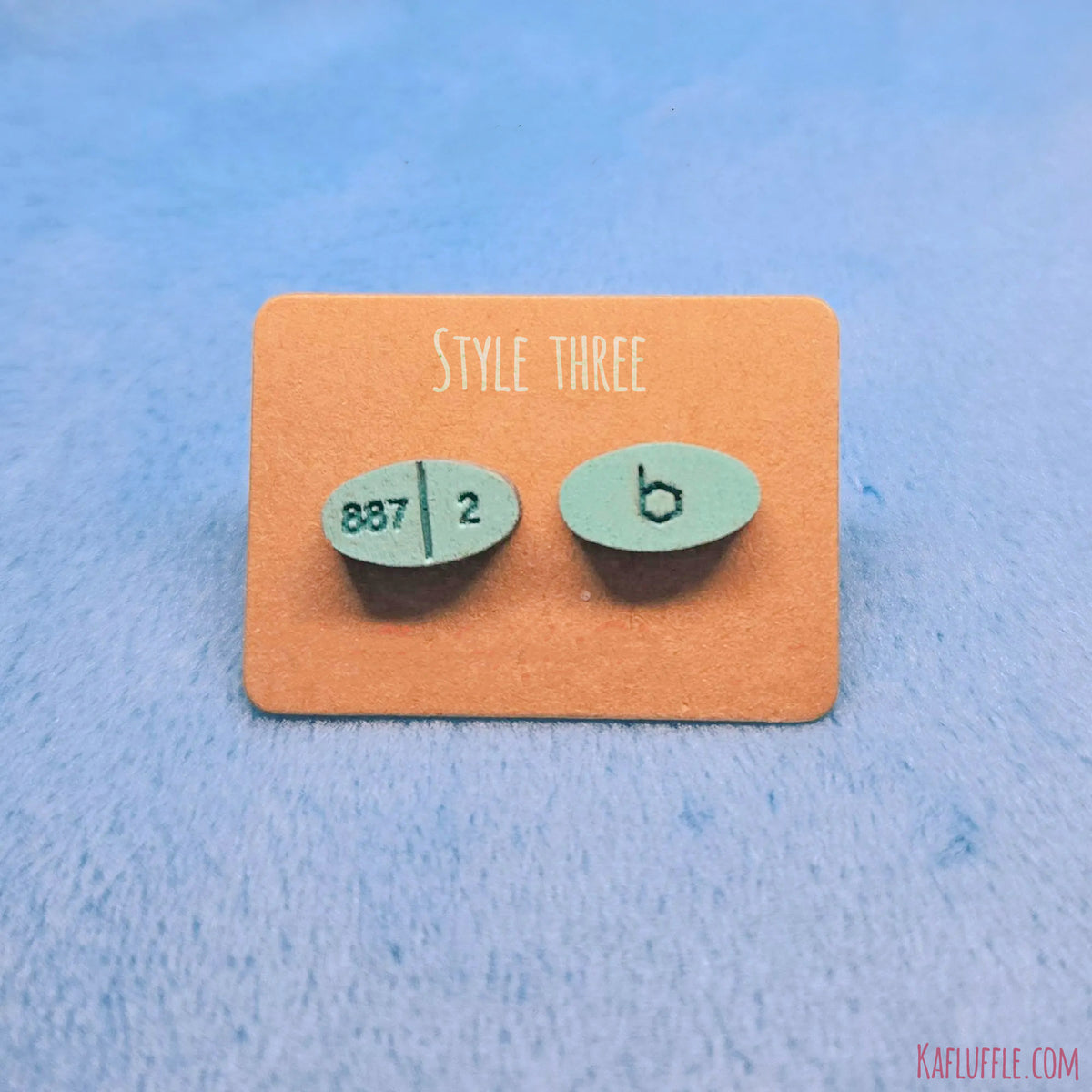 Estradiol Estrogen Pill Stud Earring Pair
