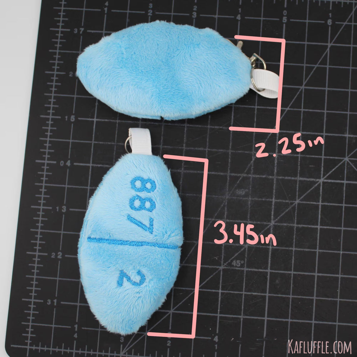 Estrogen Pill Plush Keychain