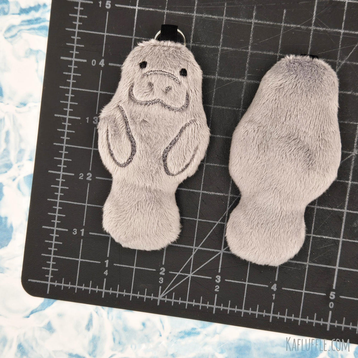 Manatee Plush Keychain