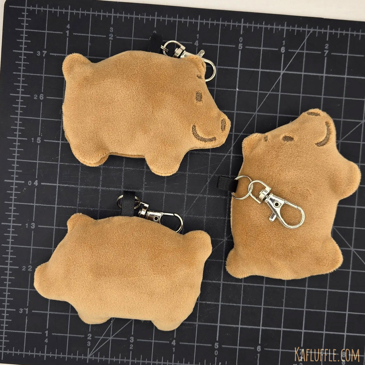 Marranitos Mexican Gingerbread Pig Cookie Plush Keychain