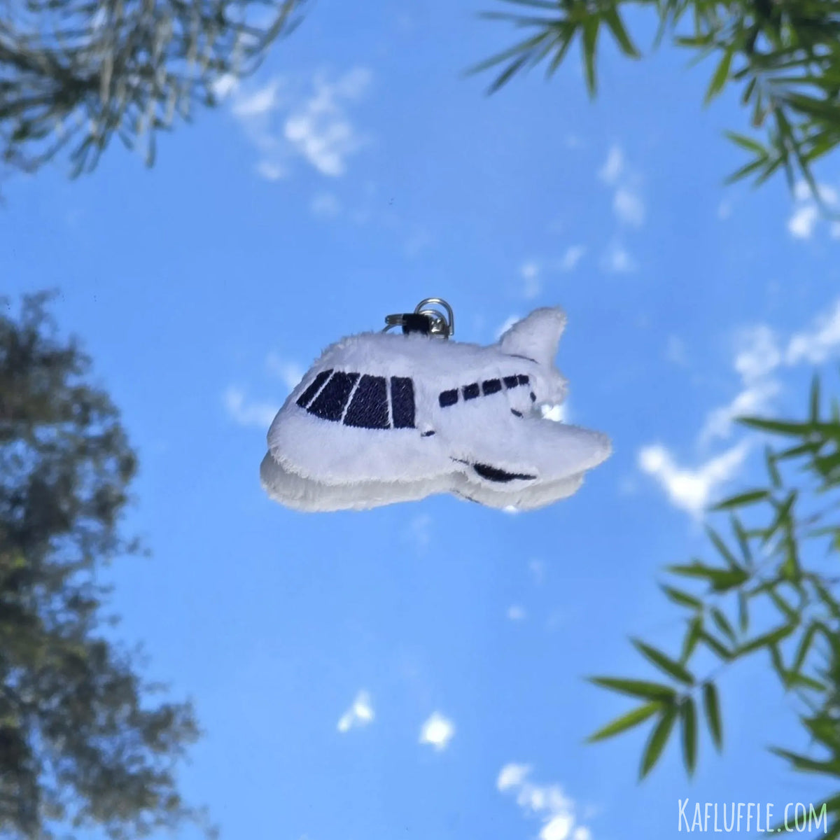 Airplane Plush Keychain