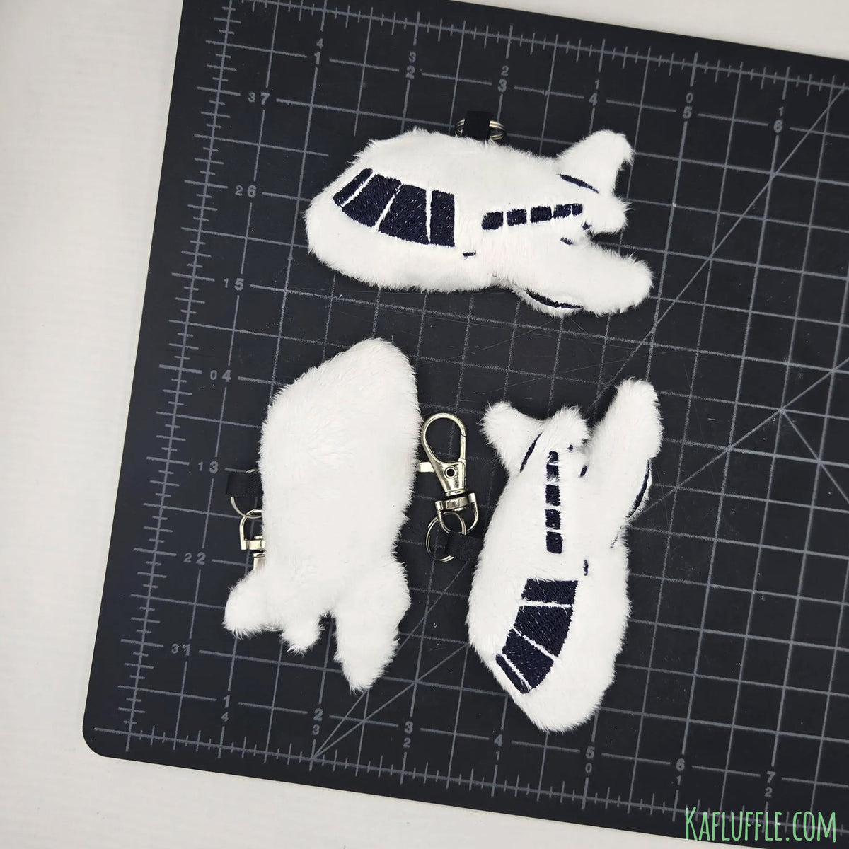Airplane Plush Keychain