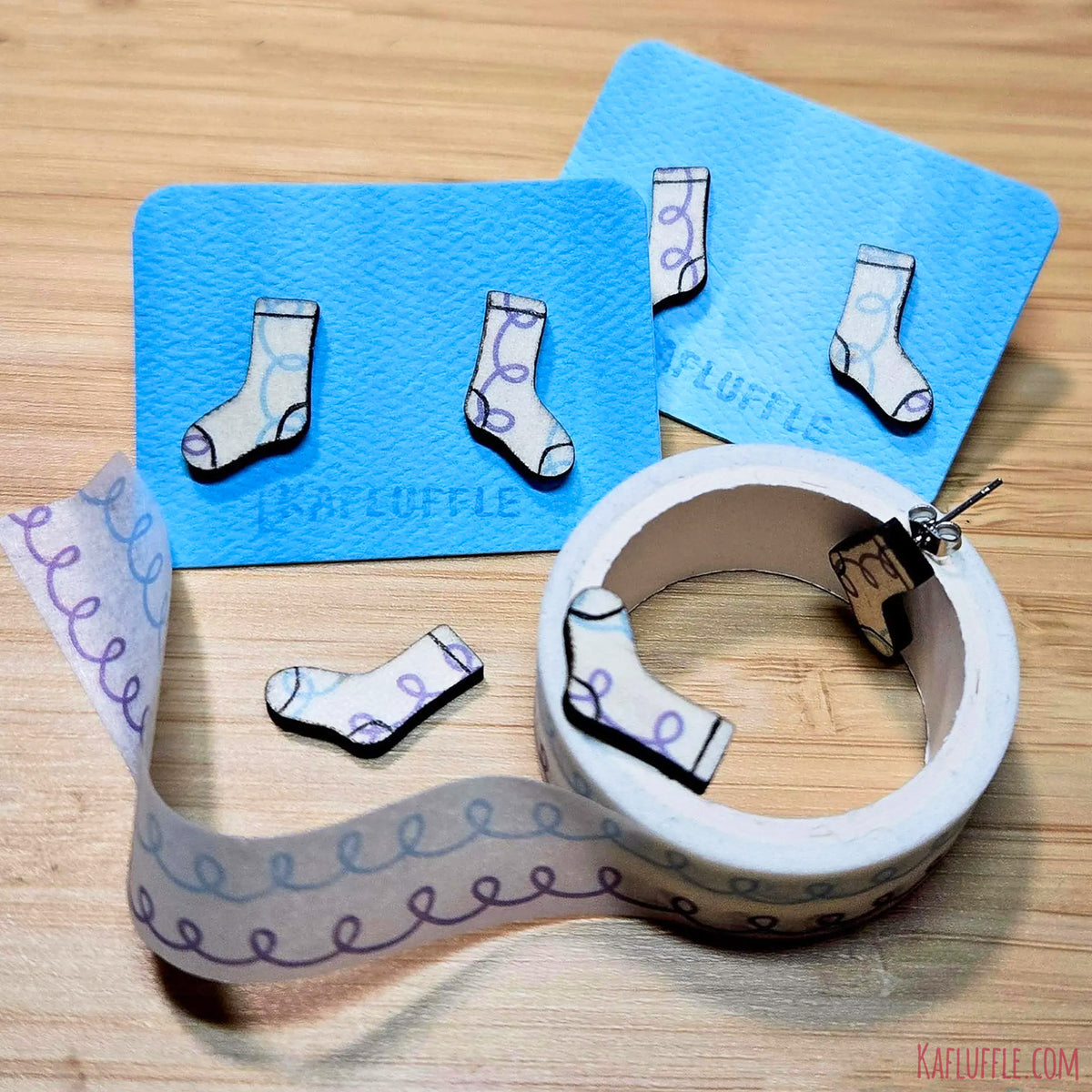Mystery Pair of Funky Sock Earrings