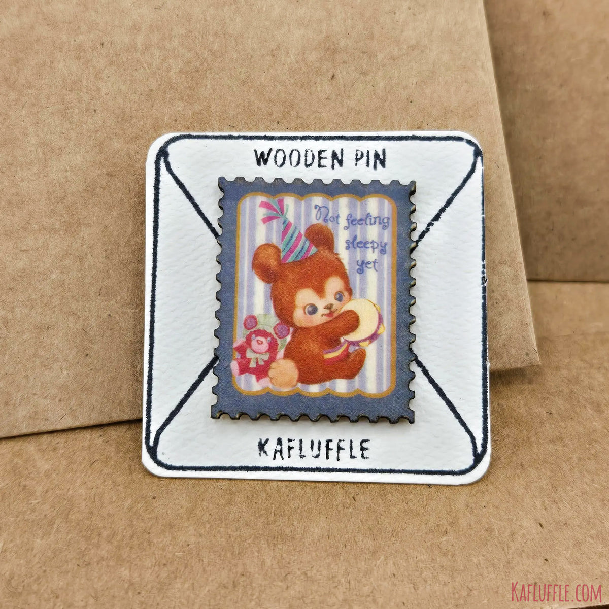 Wooden Stamp Pin
