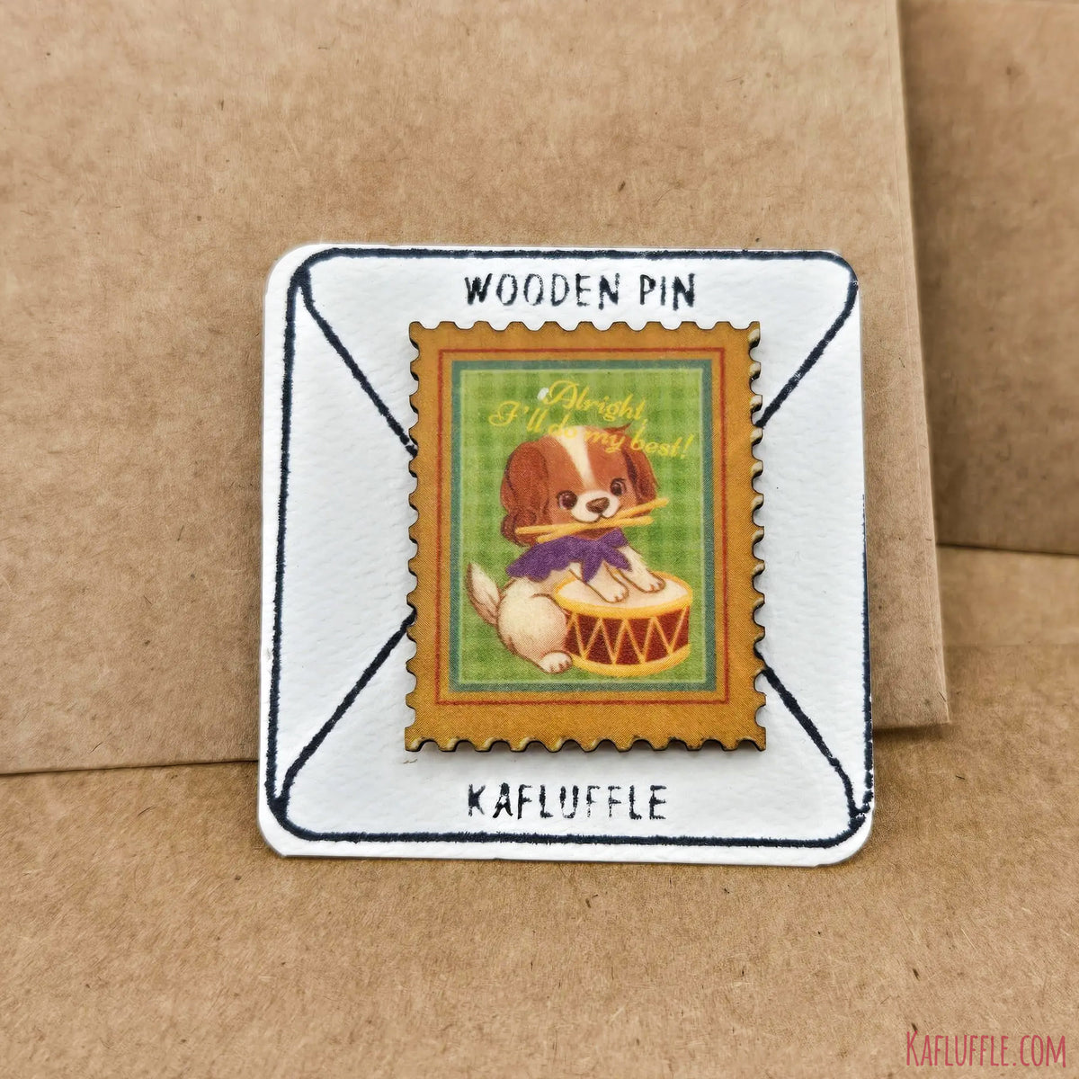 Wooden Stamp Pin