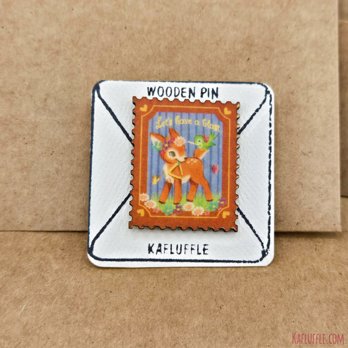 Wooden Stamp Pin