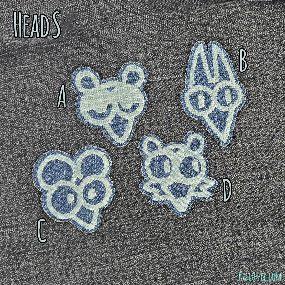Upcycled Trash Animal Iron-On Patches