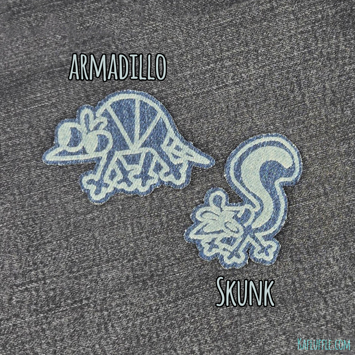Upcycled Trash Animal Iron-On Patches