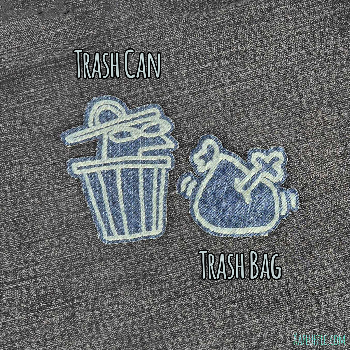 Upcycled Trash Animal Iron-On Patches