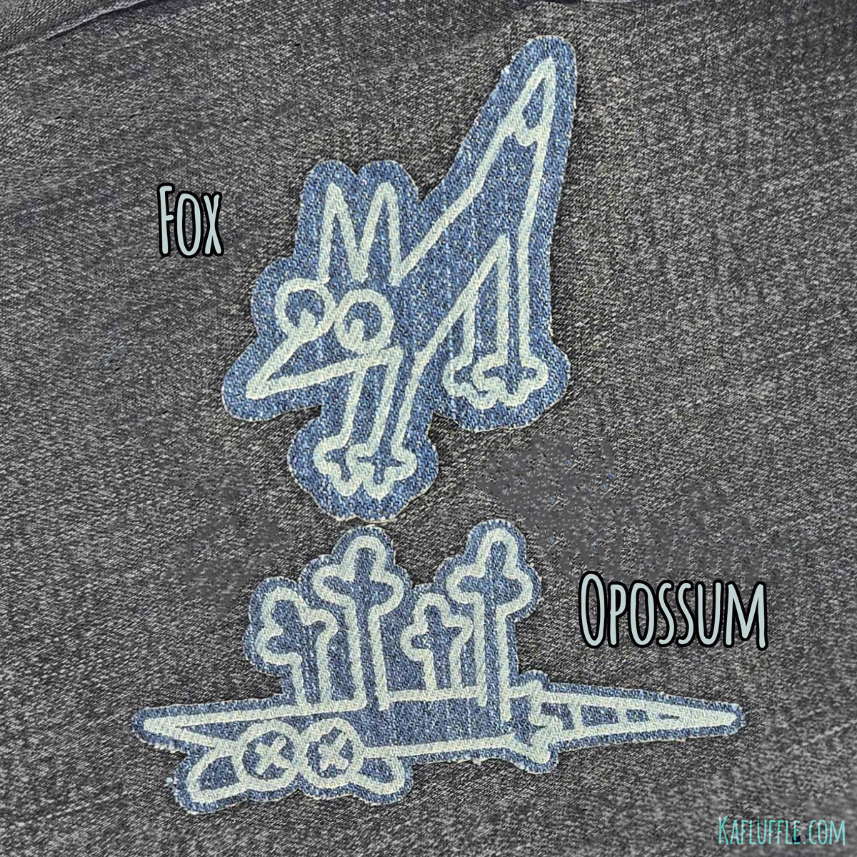 Upcycled Trash Animal Iron-On Patches