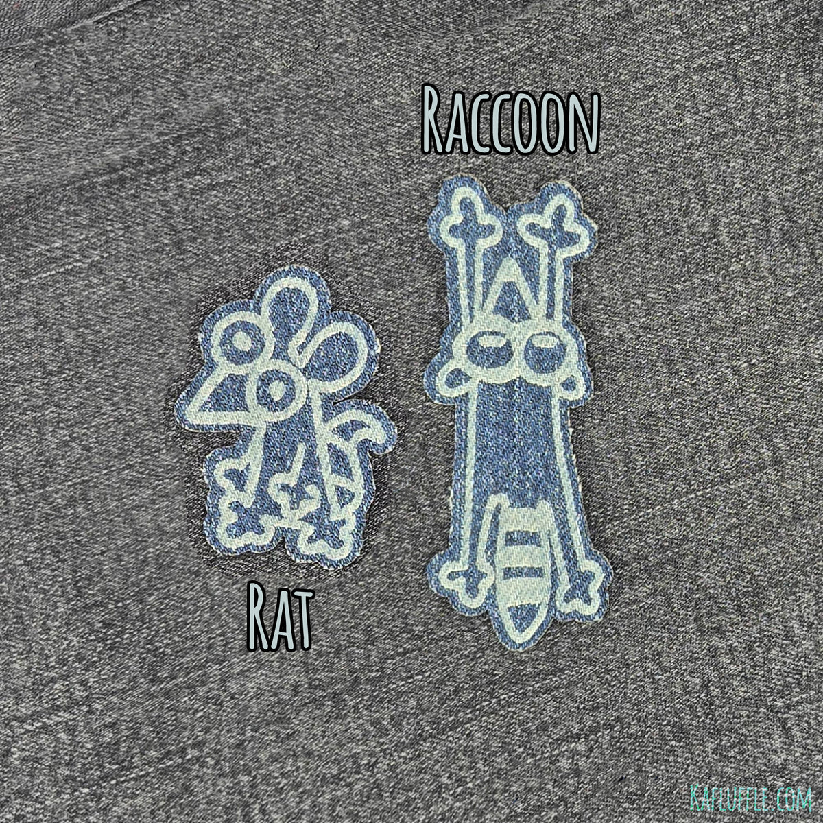 Upcycled Trash Animal Iron-On Patches